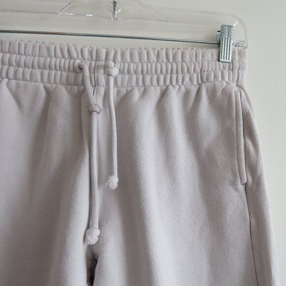 ARITZIA TNA Cozy AF Sweatfleece Boyfriend Sweatpant Heather Cloud White Lounge - Picture 5 of 16